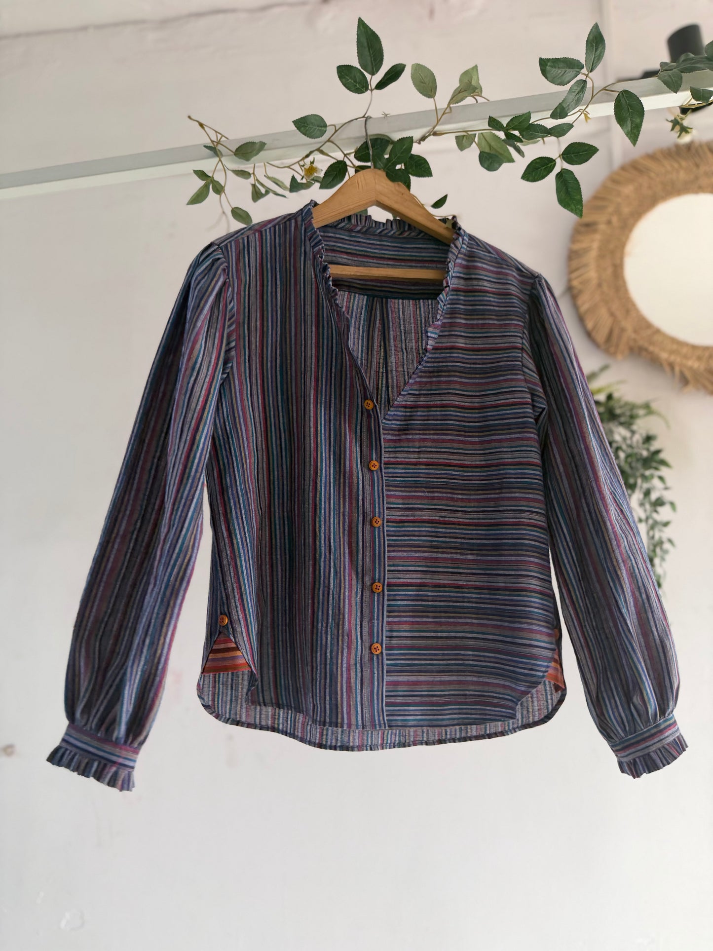 Breeze Stripe Khadi Shirt
