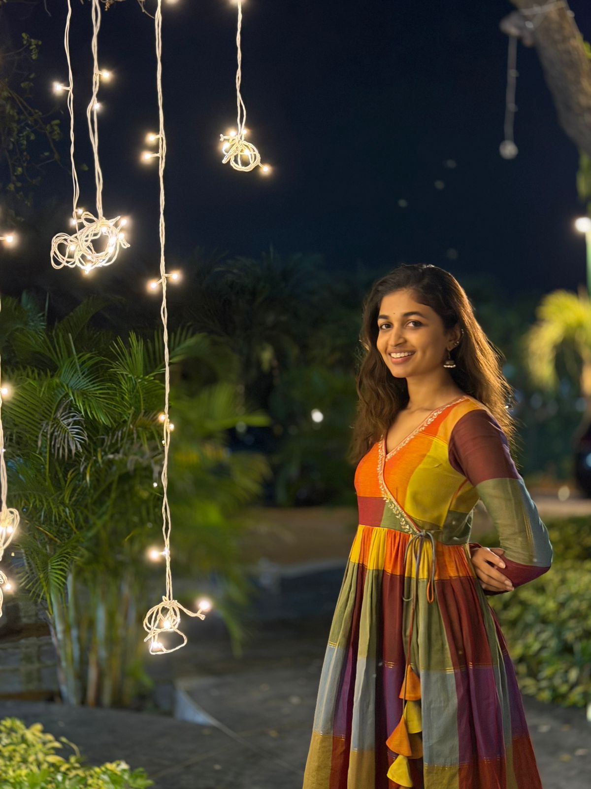 Golden Hour – Multi-Hue Handloom Anarkali Set