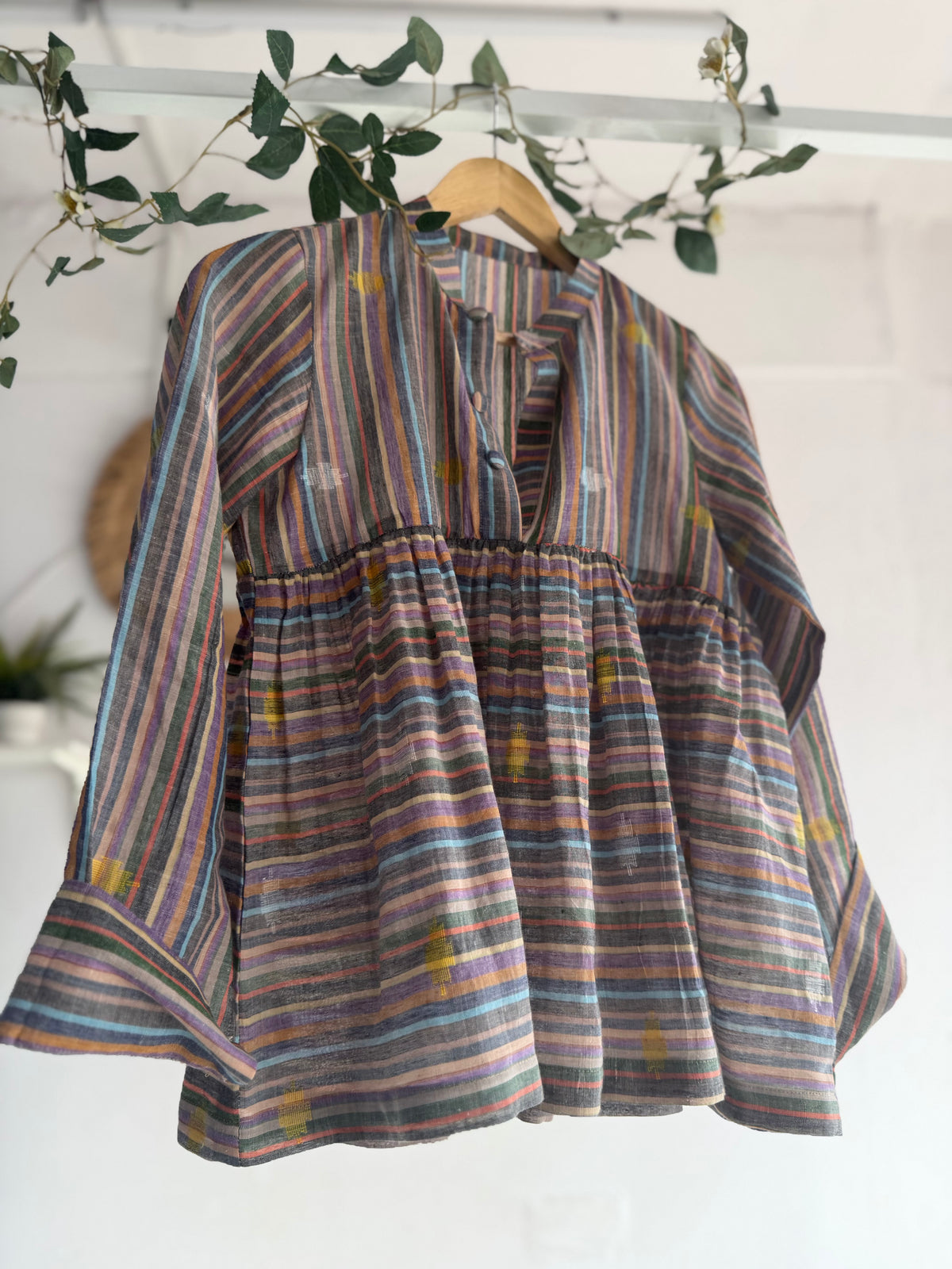 Rangrez Jamdani Cotton Top