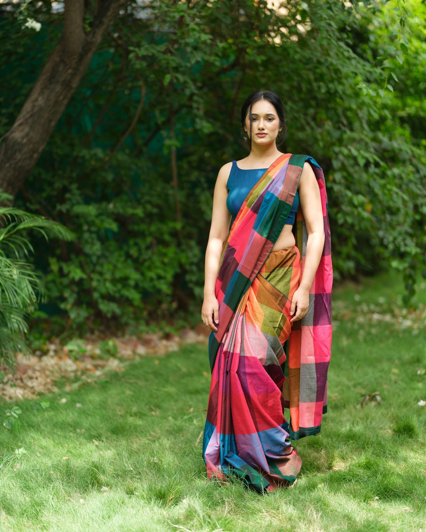Melody Grid – Narayanpet Checks Saree