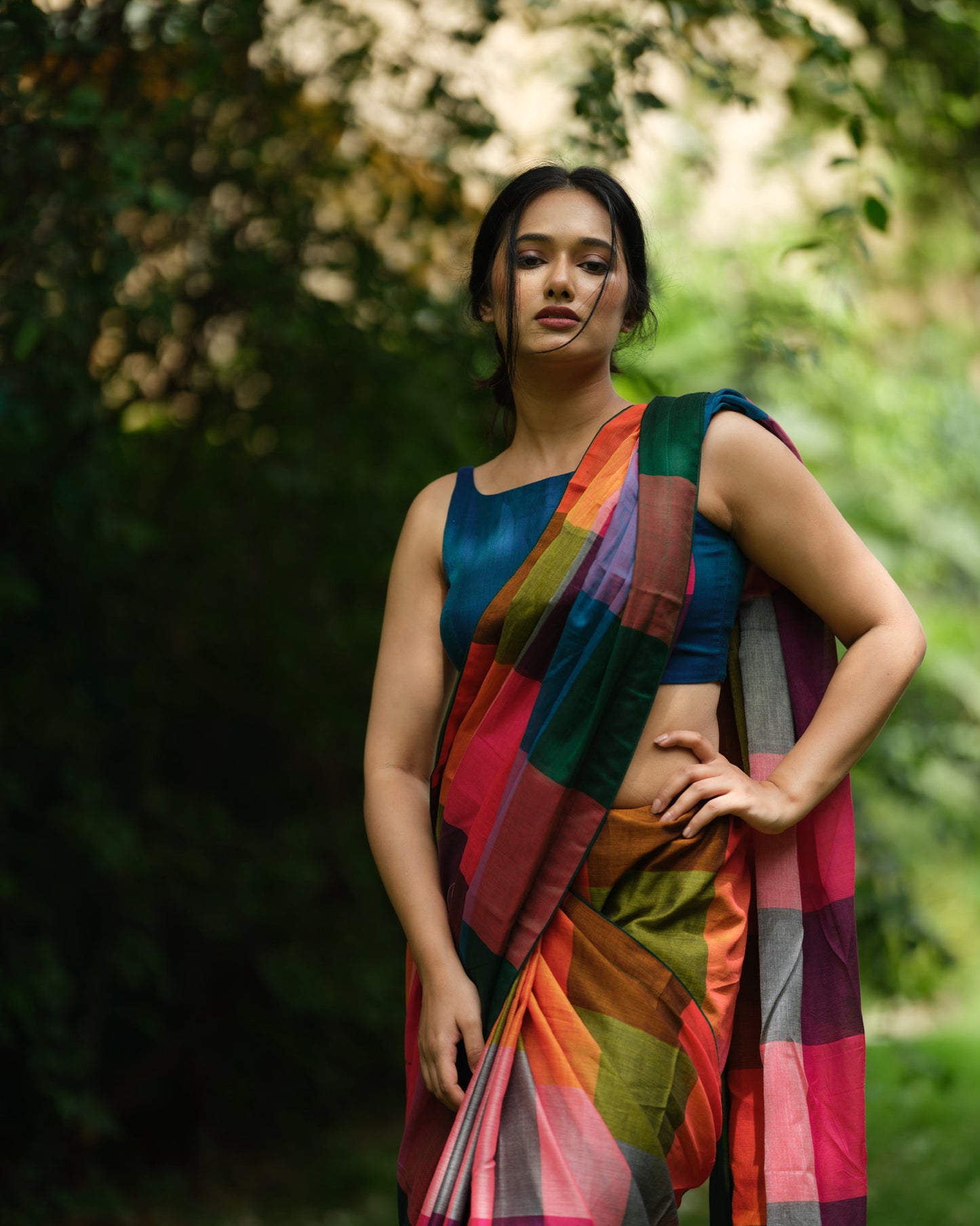 Melody Grid – Narayanpet Checks Saree