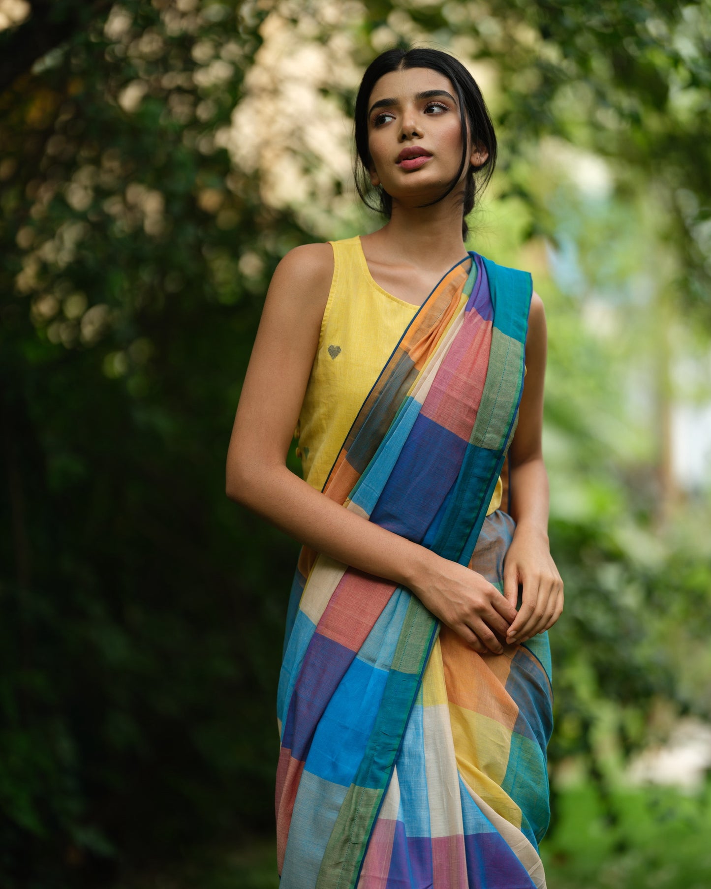Patch & Pallu – Narayanpet Handloom Saree with Jamdhani Blouse