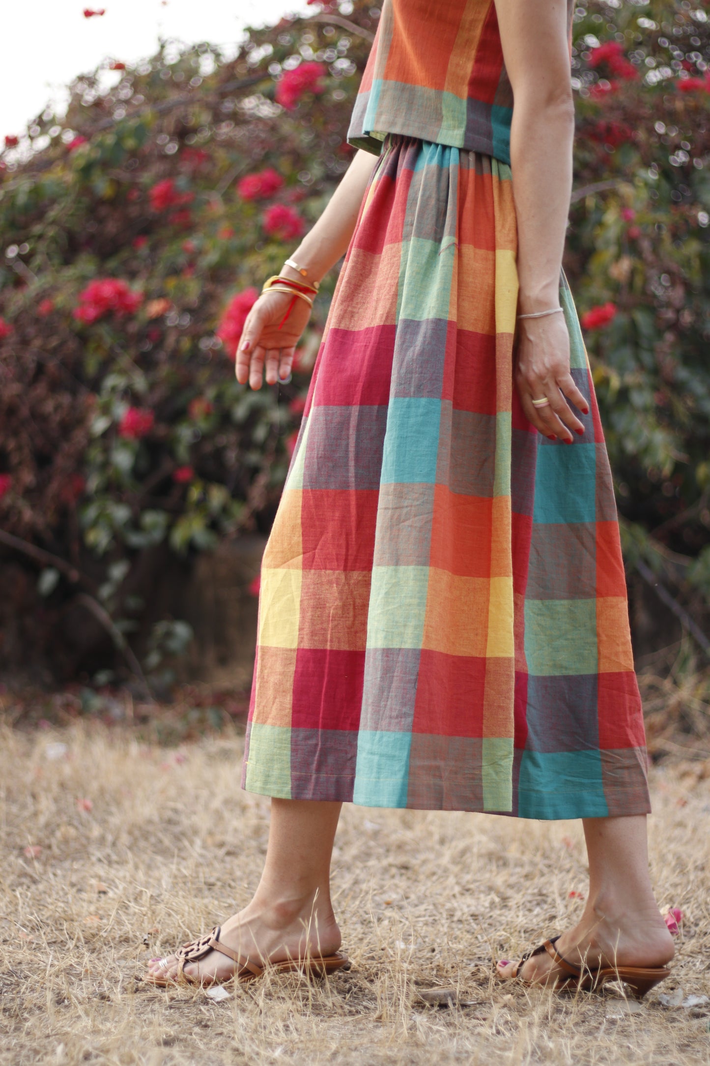 Colour Drift – Khadi Skirt Set