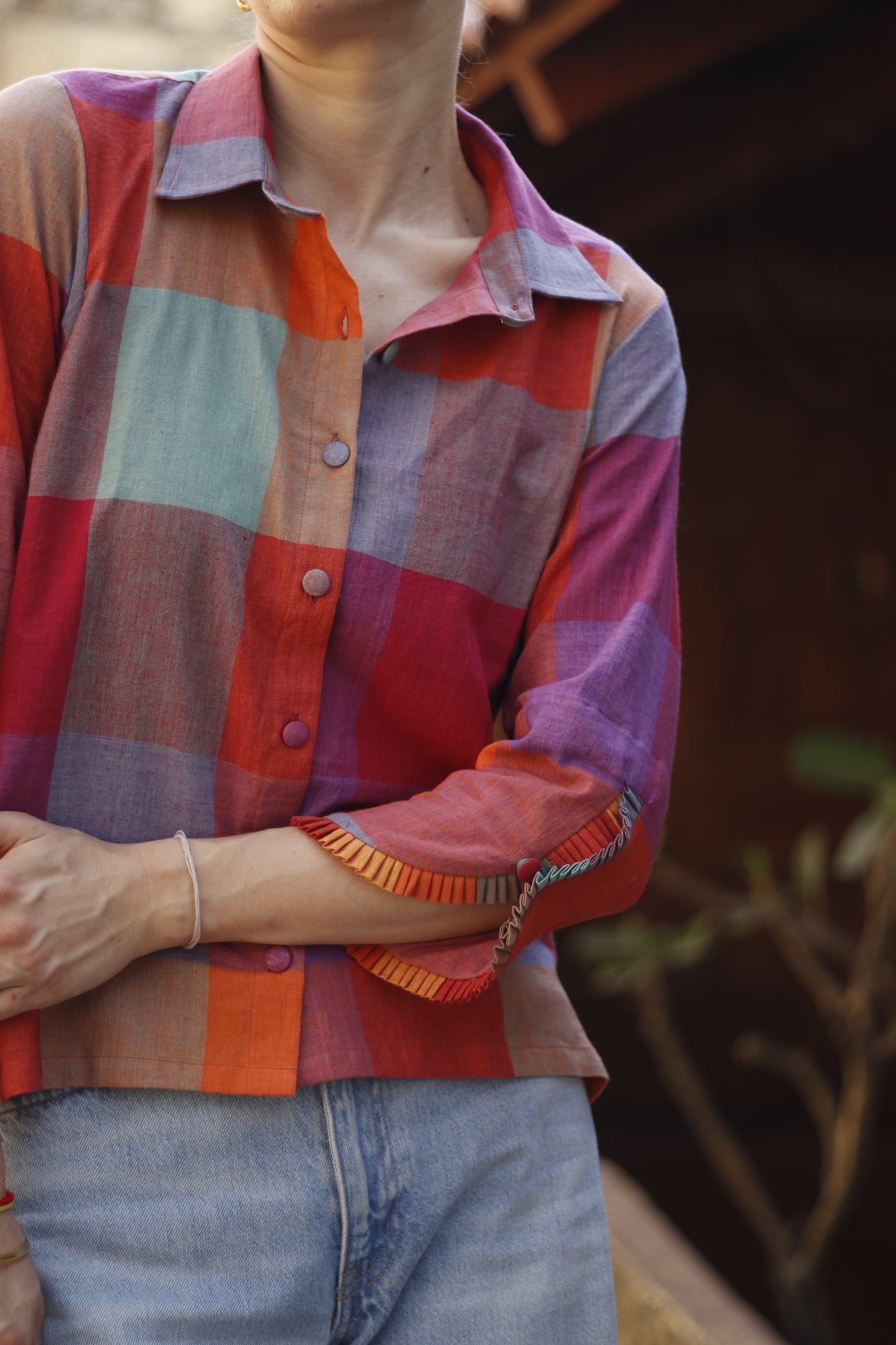 The Grid – Handwoven Khadi Shirt