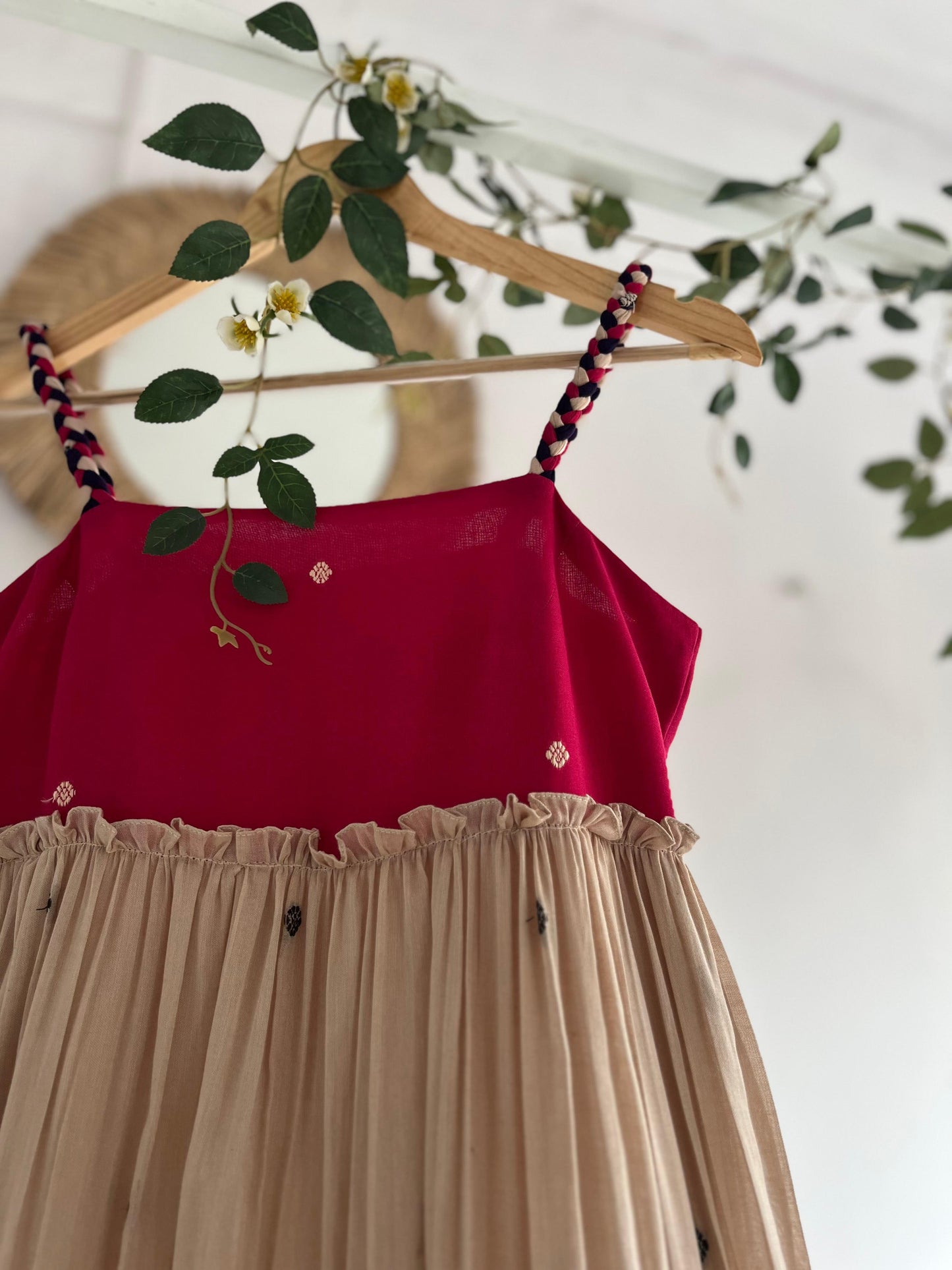 Rangrez Hues – Handwoven Cotton Tiered Dress