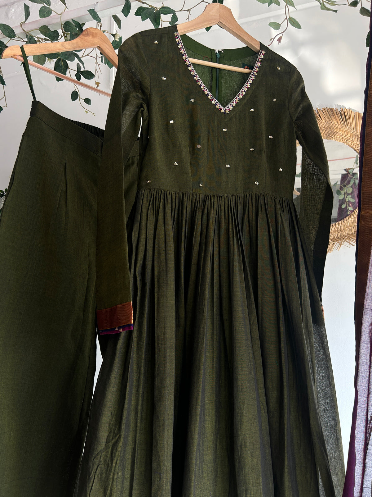 Aaranya Raaga — Narayanpet Handwoven Anarkali Set