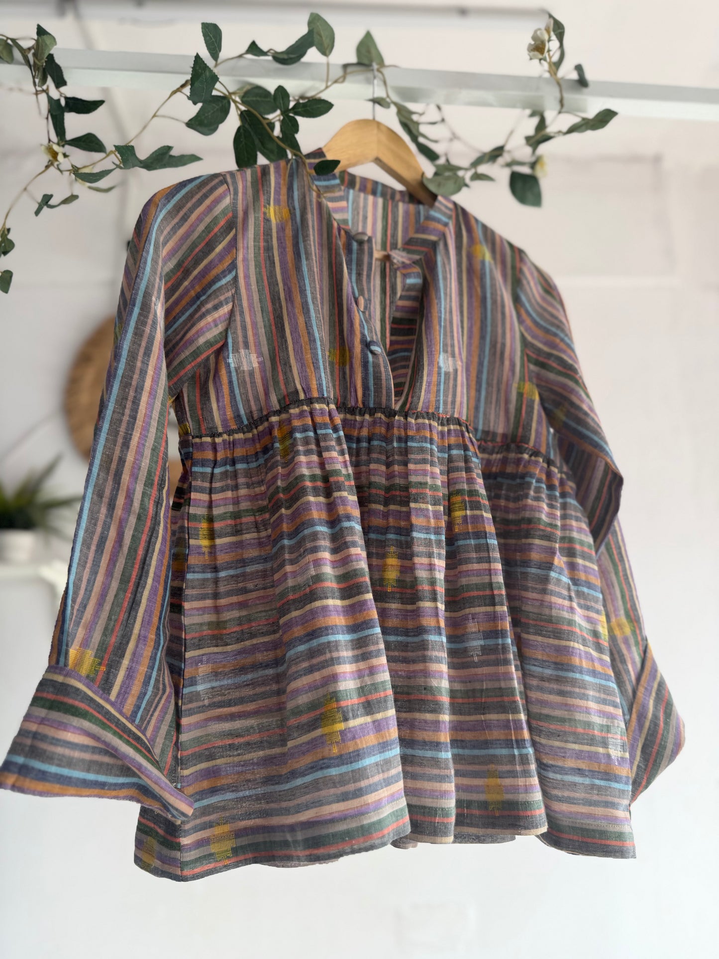 Rangrez Jamdani Cotton Top