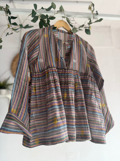 Rangrez Jamdani Cotton Top