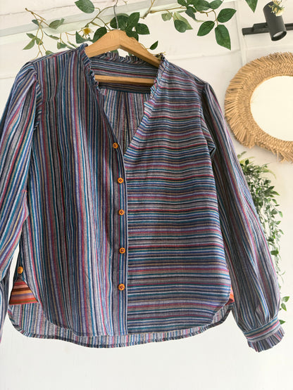 Breeze Stripe Khadi Shirt