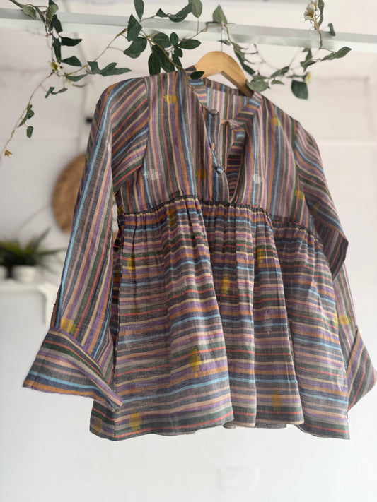 Rangrez Jamdani Cotton Top