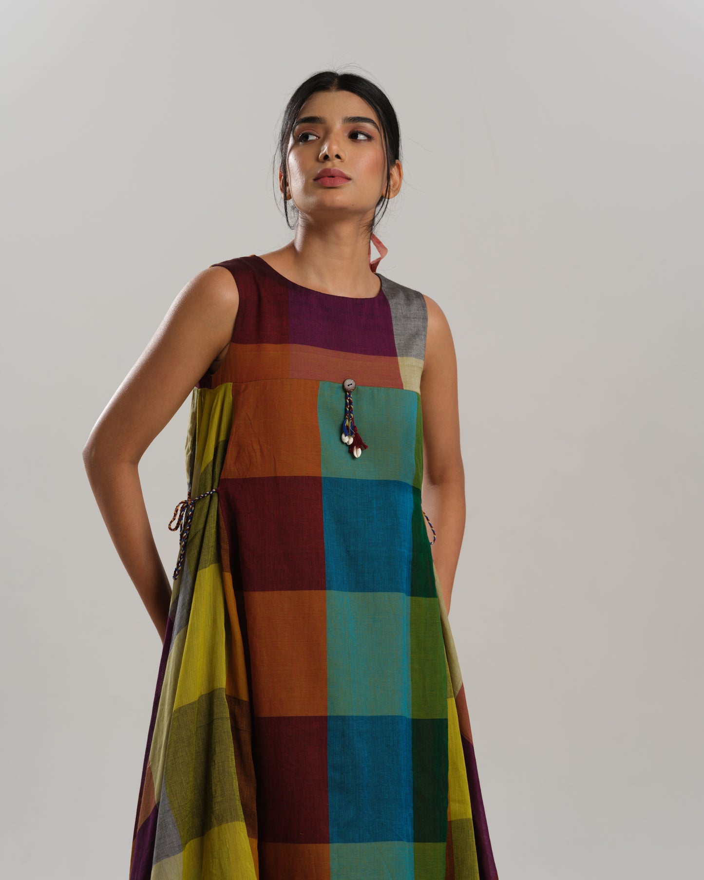 Chroma Blast – Narayanpet Checks Dress