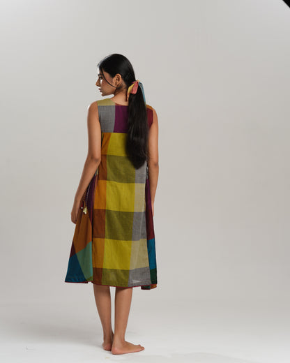 Chroma Blast – Narayanpet Checks Dress