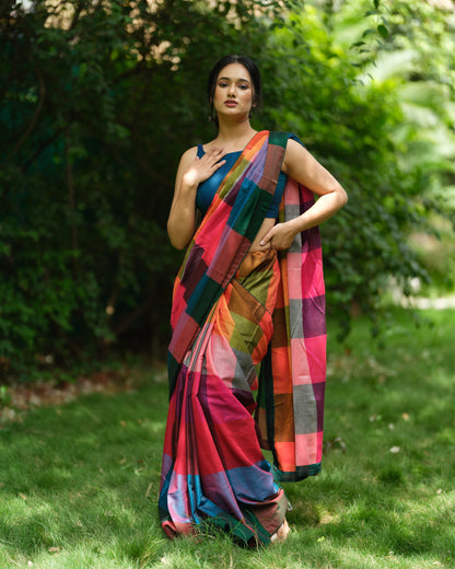 Melody Grid – Narayanpet Checks Saree