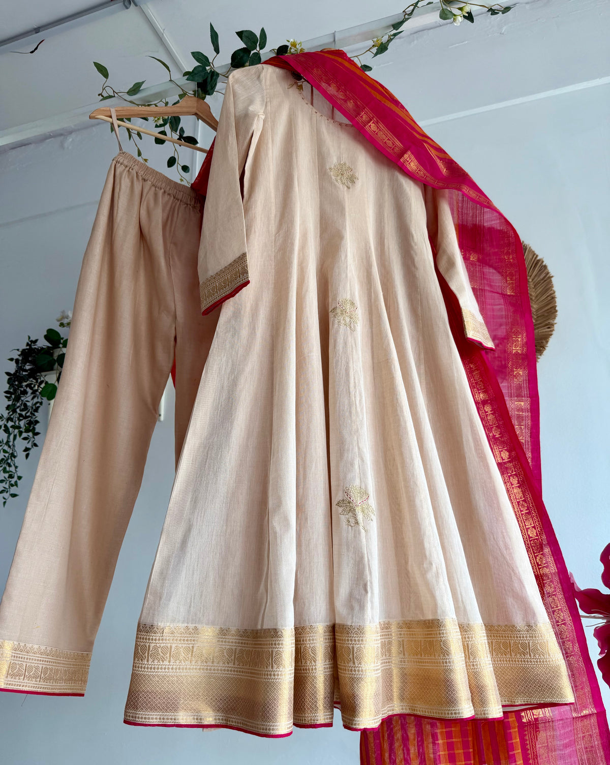The Golden Chapter — Handwoven Kurta Set