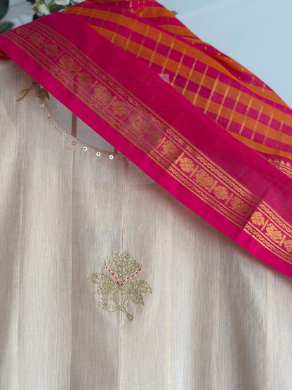 The Golden Chapter — Handwoven Kurta Set