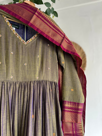 Grey Raaga Handloom Kurta Set