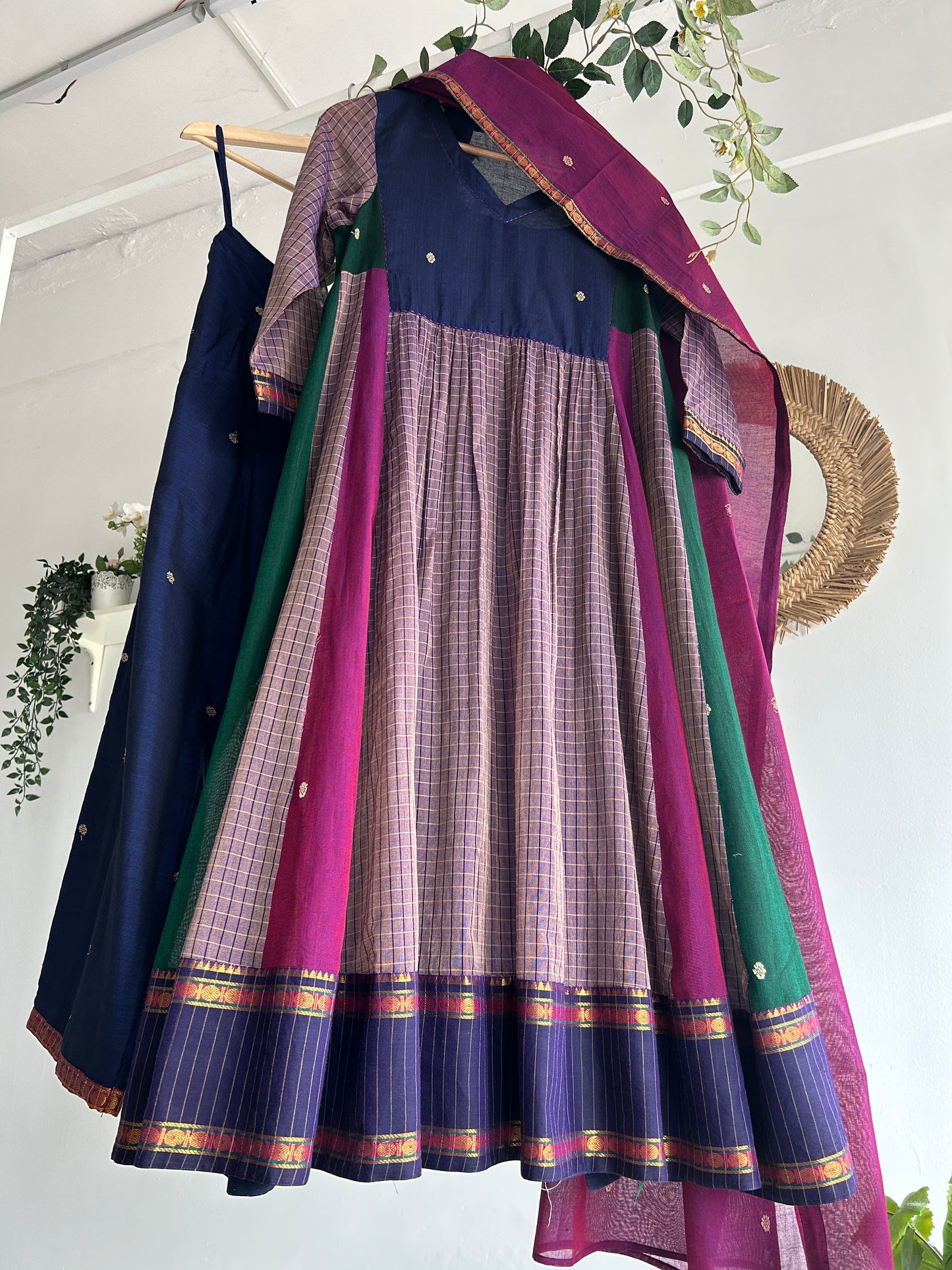 The Sapphire Story — Handwoven Narayanpet Kurta Set