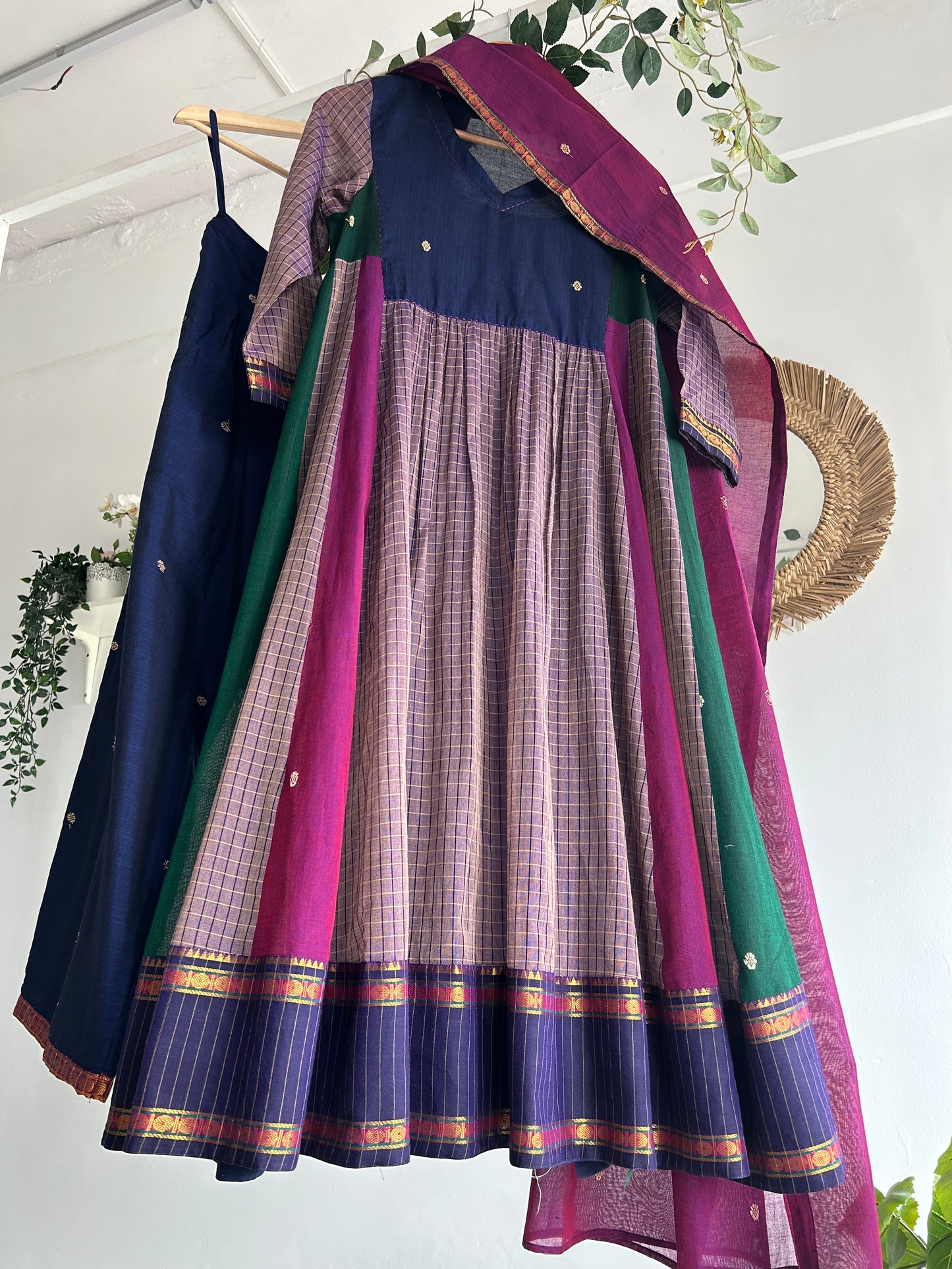 The Sapphire Story — Handwoven Narayanpet Kurta Set