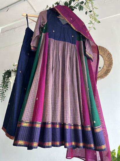 The Sapphire Story — Handwoven Narayanpet Kurta Set