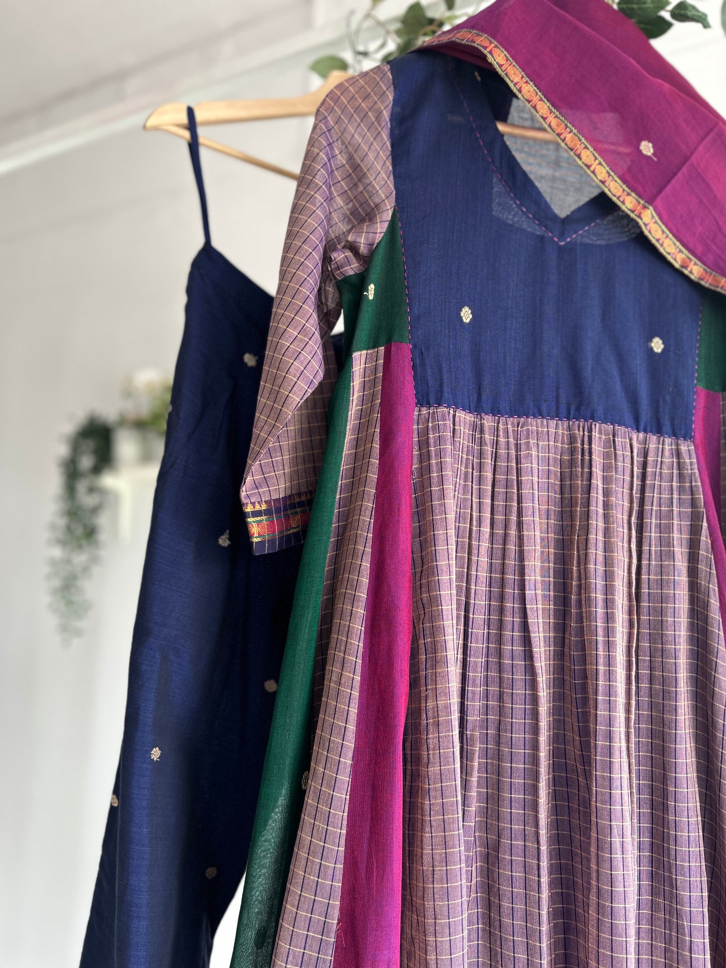 The Sapphire Story — Handwoven Narayanpet Kurta Set