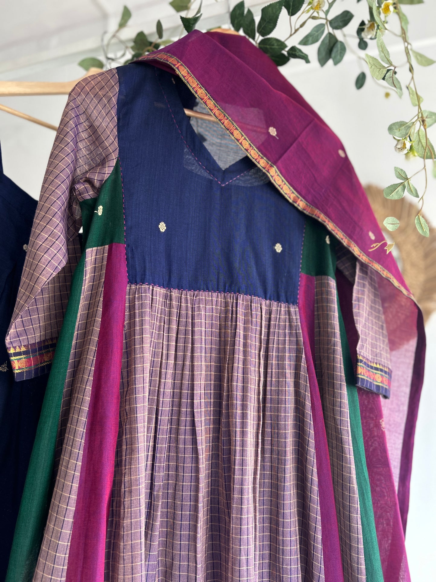 The Sapphire Story — Handwoven Narayanpet Kurta Set