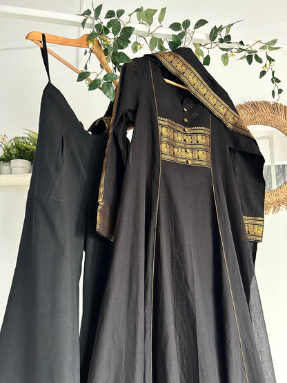 The Golden Eclipse — Chettinad Cotton Kurta Set