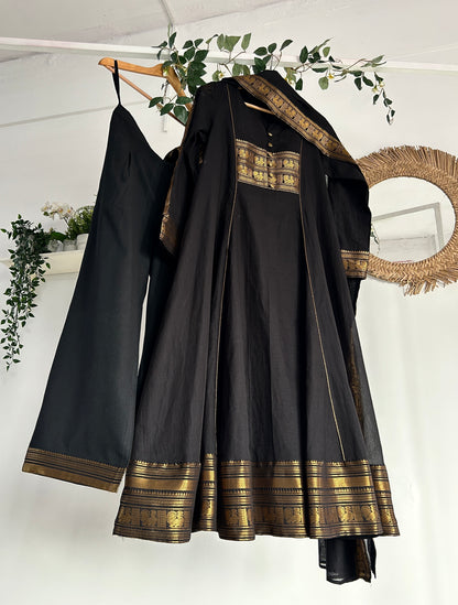 The Golden Eclipse — Chettinad Cotton Kurta Set