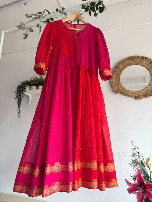 The Chettinad Bloom - Handwoven Dress