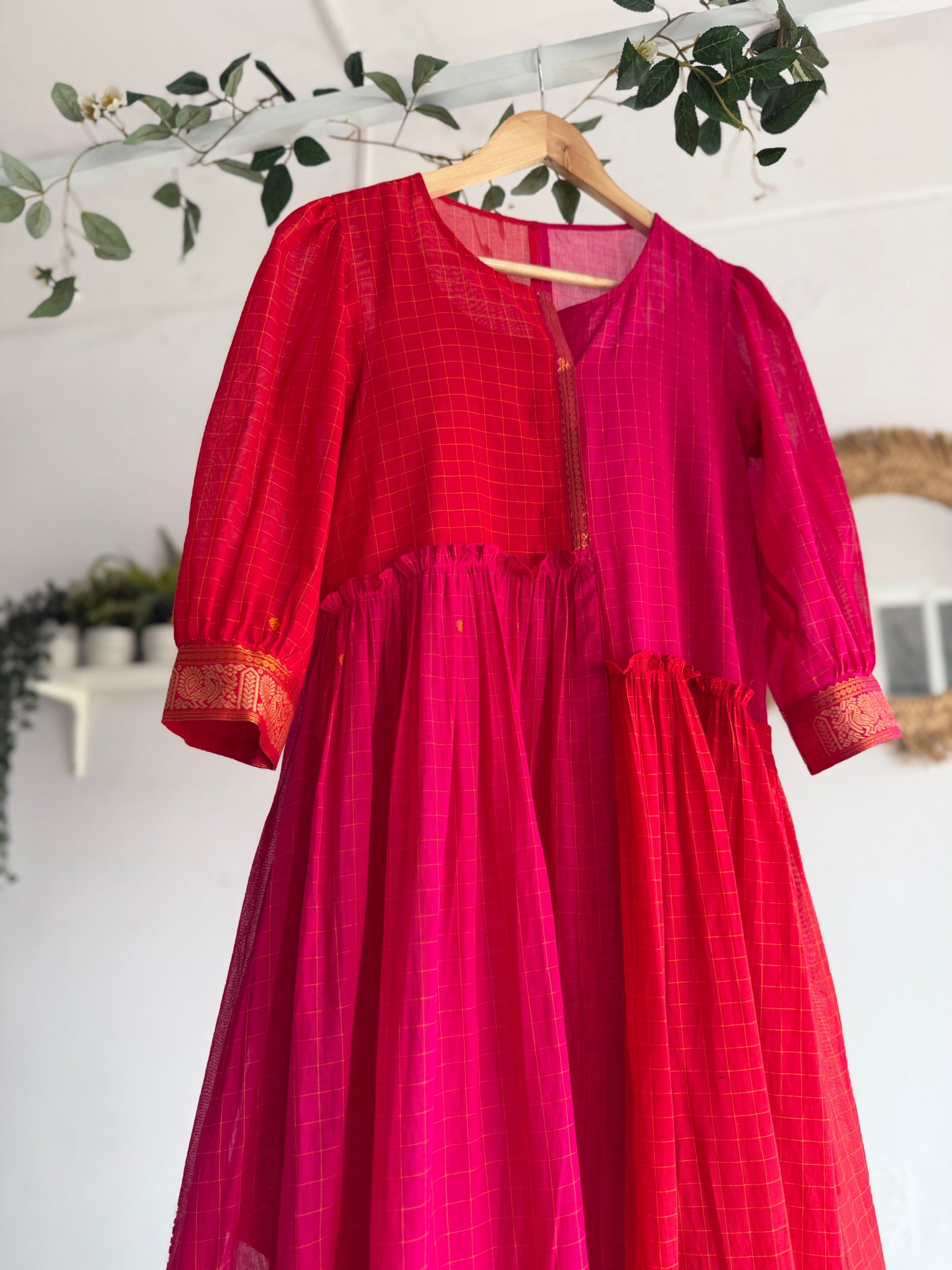 The Chettinad Bloom - Handwoven Dress