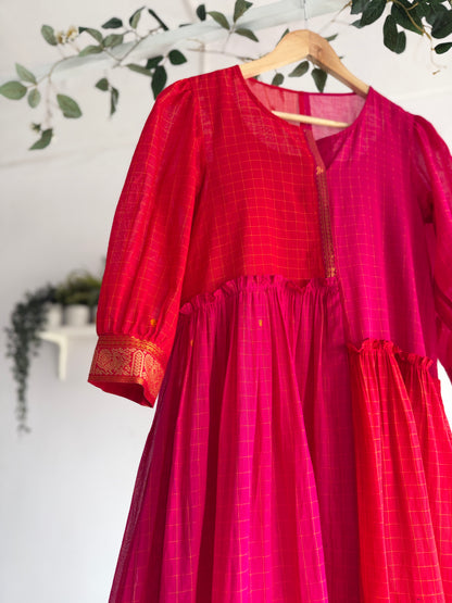 The Chettinad Bloom - Handwoven Dress