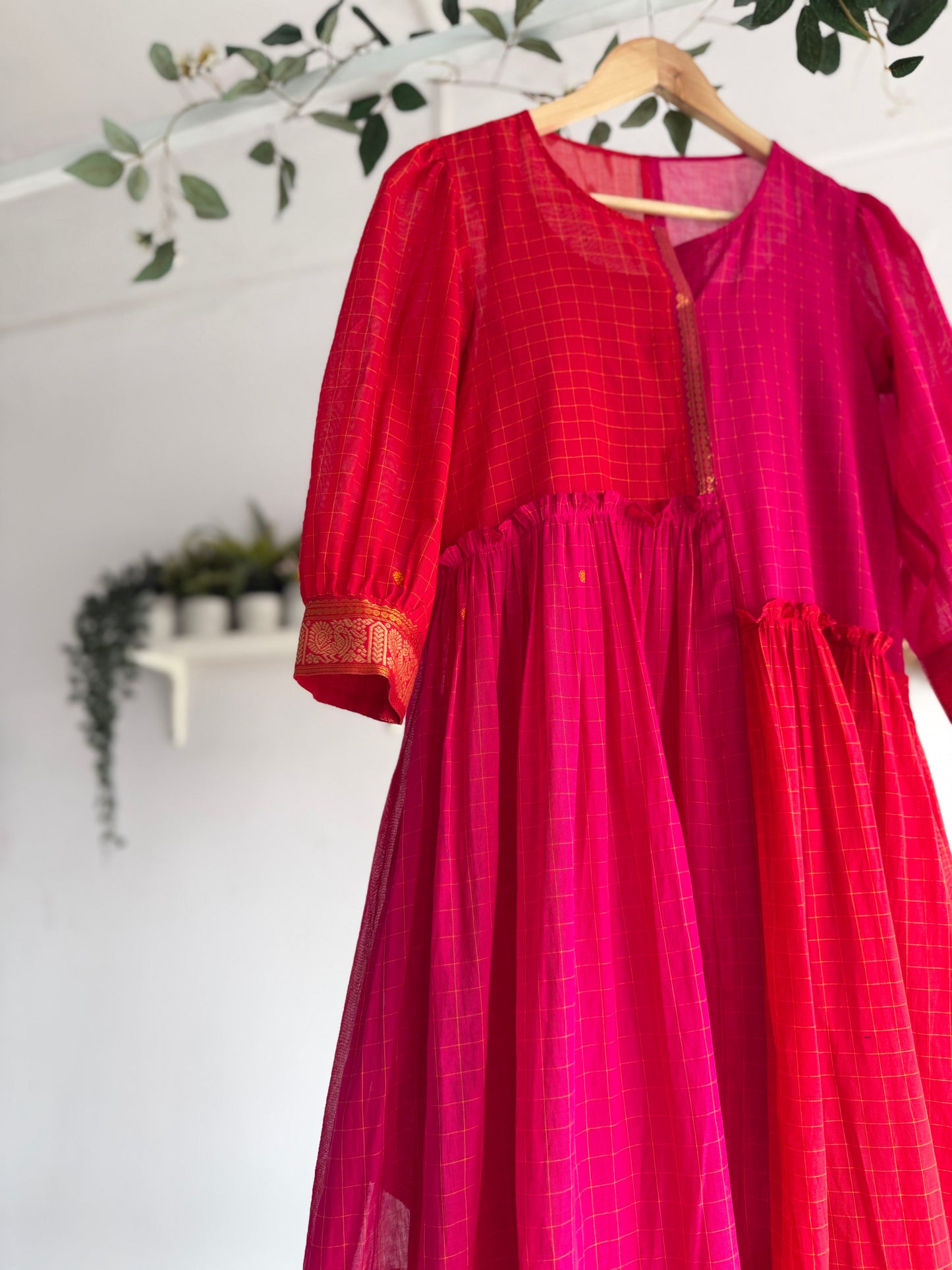 The Chettinad Bloom - Handwoven Dress