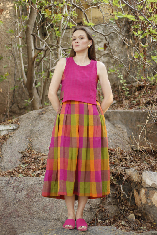 Studio Palette – Handwoven Skirt Set