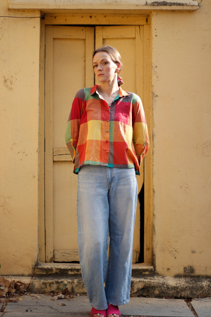 Check Edit – Handwoven Khadi Shirt