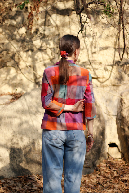 The Grid – Handwoven Khadi Shirt