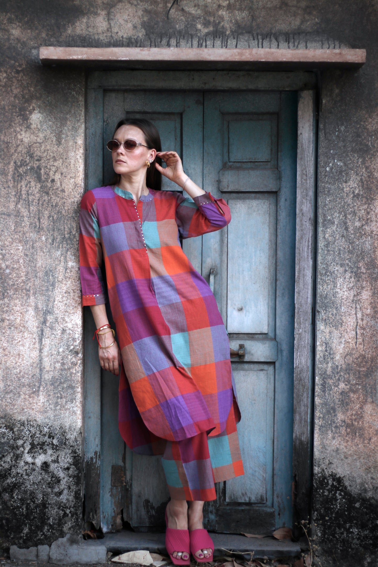 The Blockbuster Checks – Khadi Kurta Set
