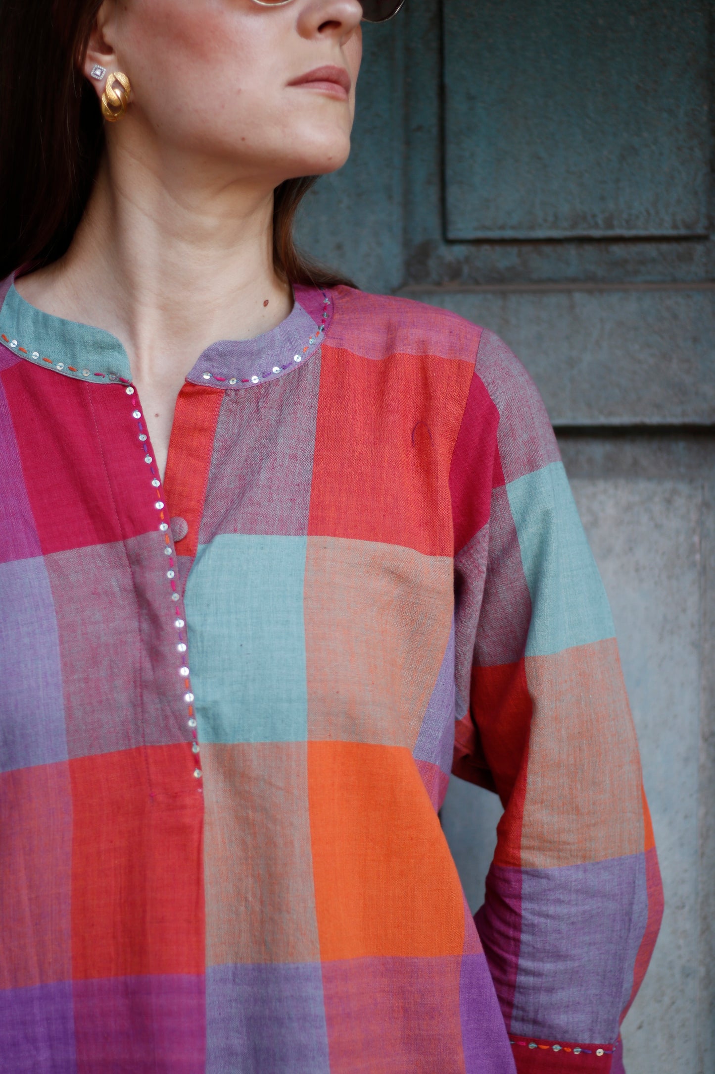 The Blockbuster Checks – Khadi Kurta Set