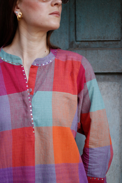 The Blockbuster Checks – Khadi Kurta Set