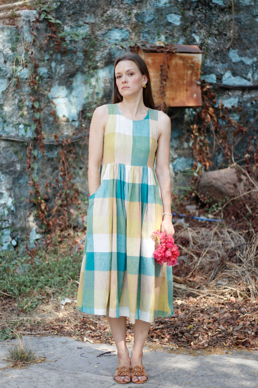 Soft Hours – Handwoven khadi Dress