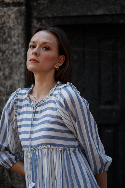 The Calm Cut – Handwoven Dress