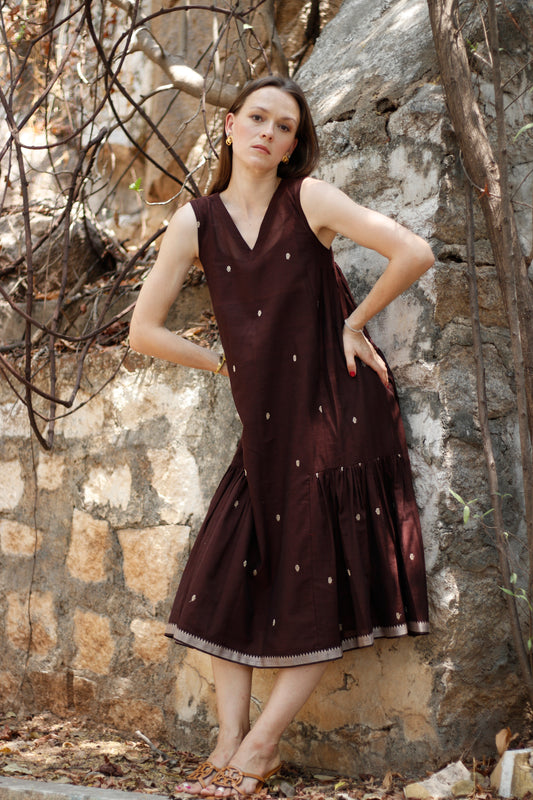 The Dark Loom – Handwoven Dress