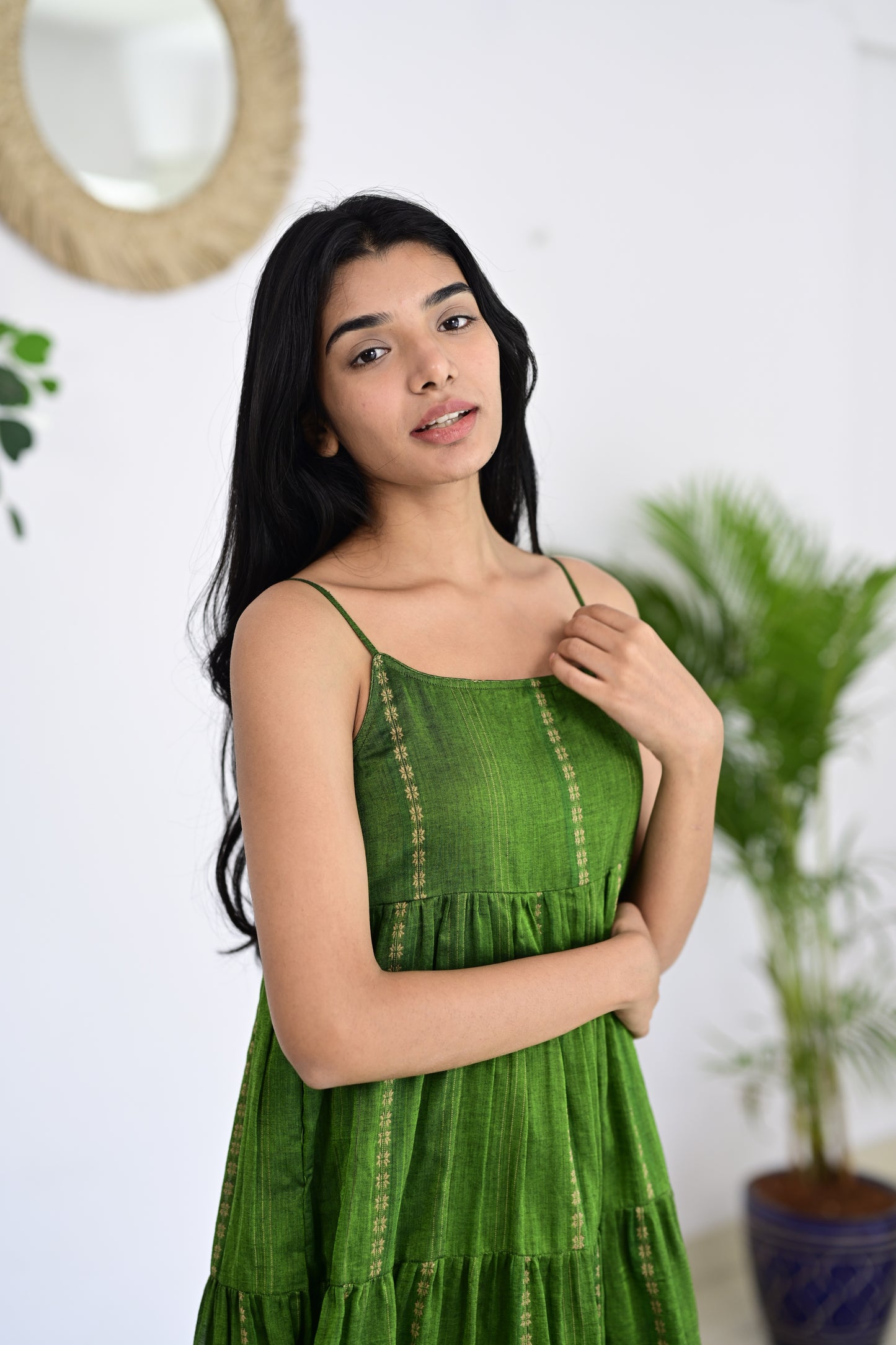parrot green dress Parrot green georgette embroidered anarkali suit - Vegaa Fashion