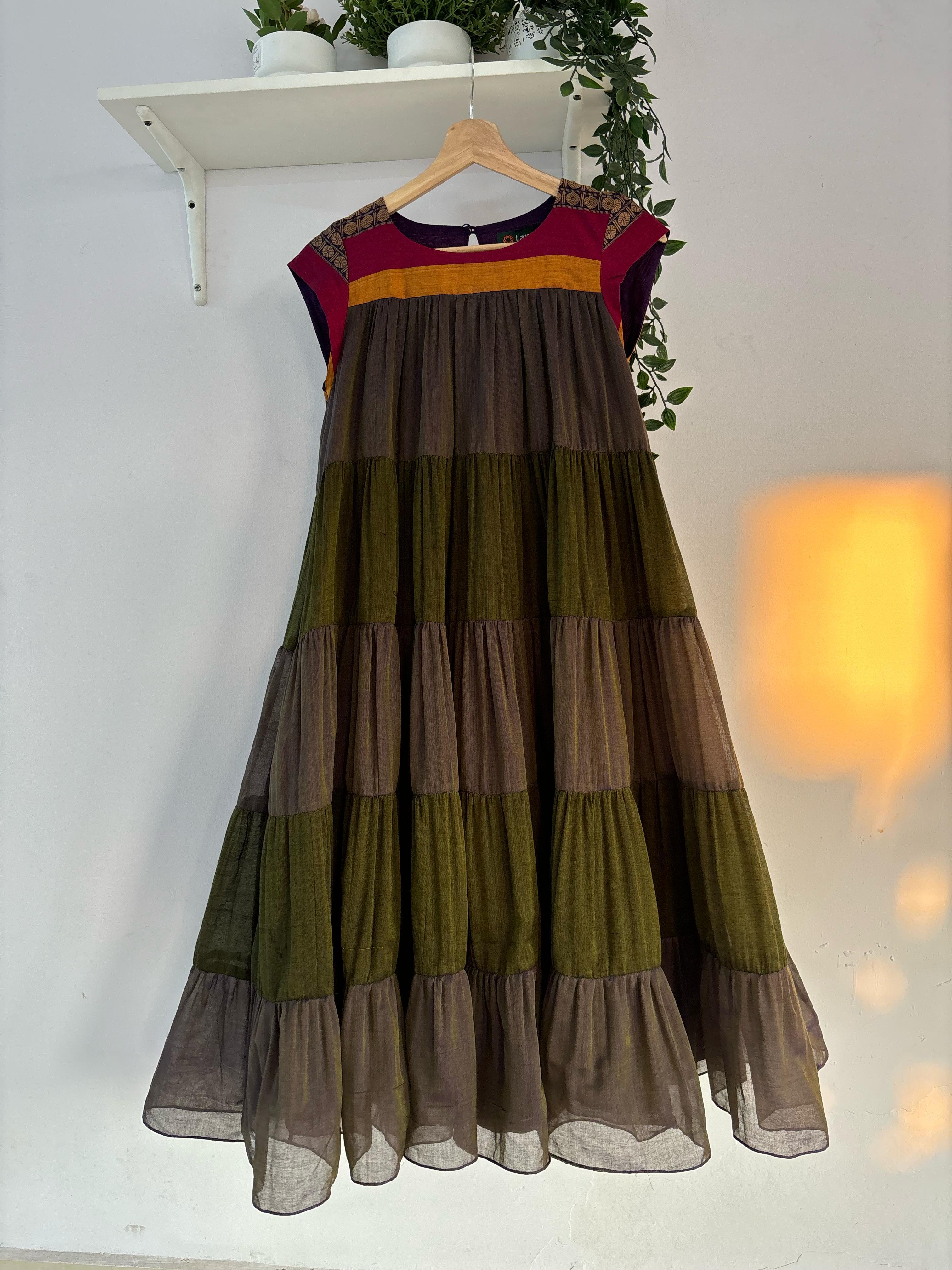 Multi Color Frill Dress – Taram