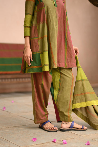 Prithvi Varnam — Narayanpet Handwoven Kurta Set