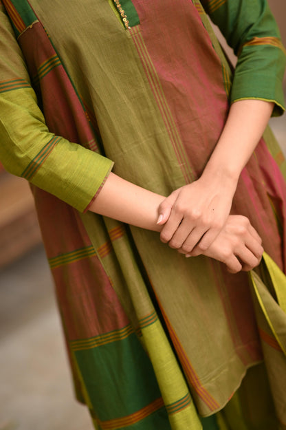 Prithvi Varnam — Narayanpet Handwoven Kurta Set