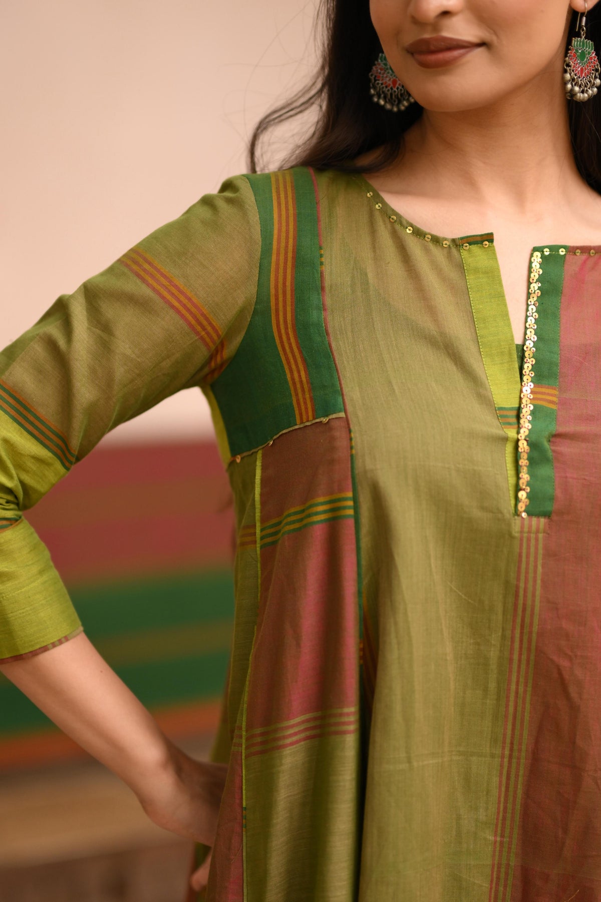 Prithvi Varnam — Narayanpet Handwoven Kurta Set